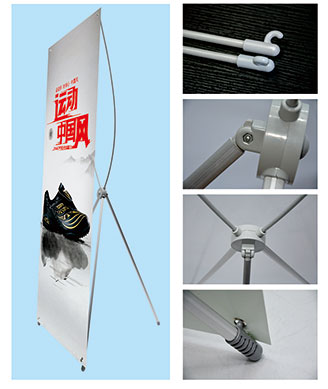 深圳專業(yè)廠家直銷 展示架 蘋果X展架 噴繪海報架 防風熱銷展架