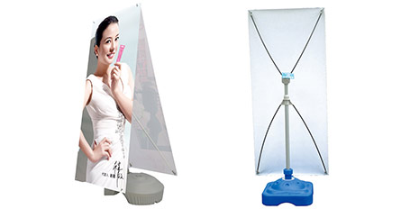 廠家直銷注水單雙面展架 戶外廣告會議X展架畫面訂制設計制作